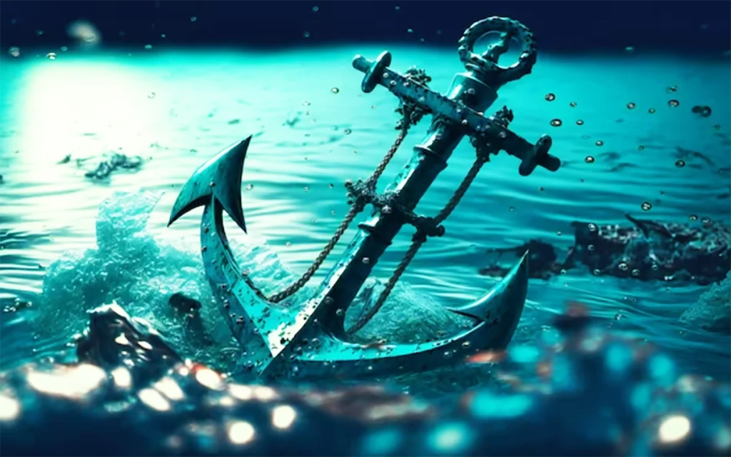 how does an anchor work in deep water